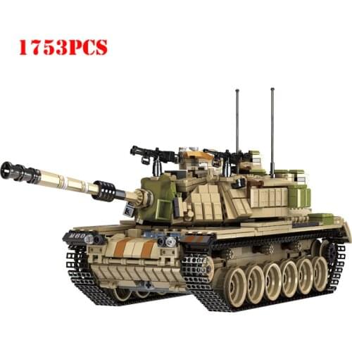 1753+pcs Military Large Panzer M60 Tank Transformation Building Block Toy Compatible Technic War Weapons Education Toys