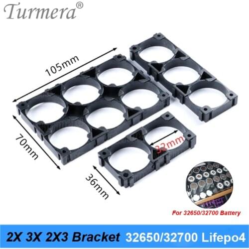 2X 3X 2X3 32650 32700 Lifepo4 Battery Bracket Holder Safe Anti Vibration Plastic Case For Turmera 12V Uninterrupted Power Supply