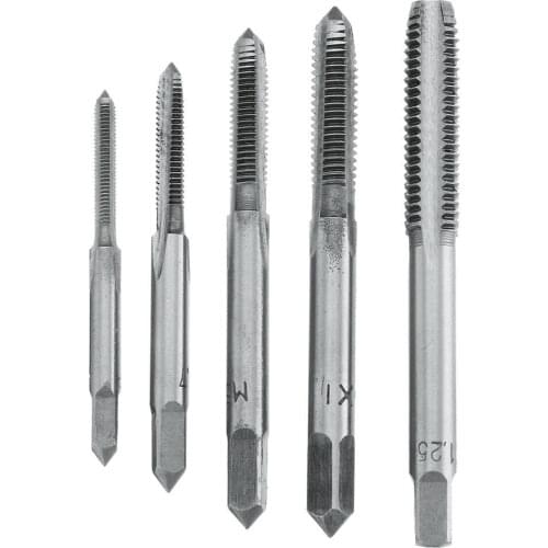 6pcs M3-M8 Tap Drill Set T Handle Ratchet Tap Wrench Machinist Tool With Screw