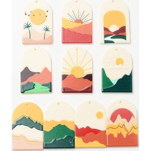 6Pcs Retro Japan Korea Jewelry Accessories Hand Made Earrings Making Connectors DIY Pendant Jewelry Findings Components Charms