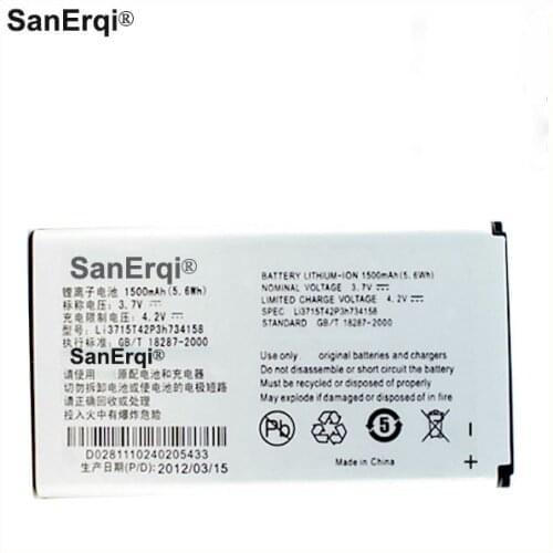 3.7V 1500mAh Li3715T42P3h734158 For ZTE CX500 X500 Battery High Quality For ZTE Battery Backup Replacement