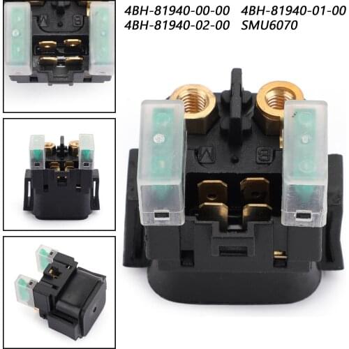 Artudatech Starter Relay Solenoid Switch For Yamaha FZ6 SMU6070 2006 2008 4BH-81940-02-00 4BH-81940-00-00 SMU6070 Motor Parts