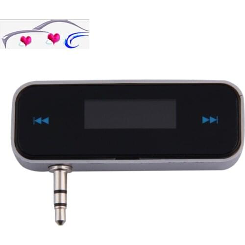 Mini 3.5 mm Wireless Car Radio Music Audio FM Transmitter HandsFree Modulator Transmissor FM With Cable LCD Display Car Kit
