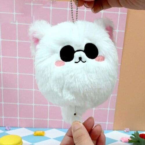 Anime Jujutsu Kaisen Gojo Satoru Cute Cat Dango Plush Doll Keychain Bag Pendant Cartoon Keyrings Decoration Xmas Birthday Gift