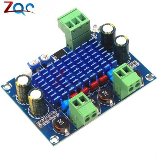 XH-M572 TPA3116D2 High Power Digital HIFI Power Amplifier Board 2*120W Chassis Dedicated Plug-in Input 5V 24V 28V output 120W