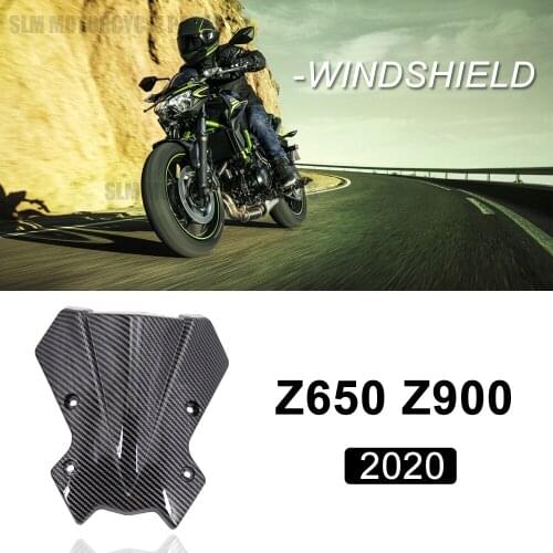 For KAWASAKI Z650 Z900 Z 900 Z 650 2020 Carbon Fiber New Motorcycle Windshield Windscreen Air Wind Deflector