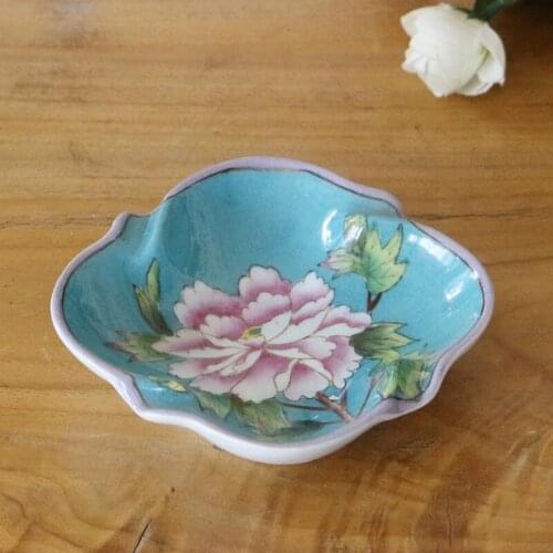 Delicate Handpainted Plate Ashtry Jewerly Holder Porcelain Soap Dish