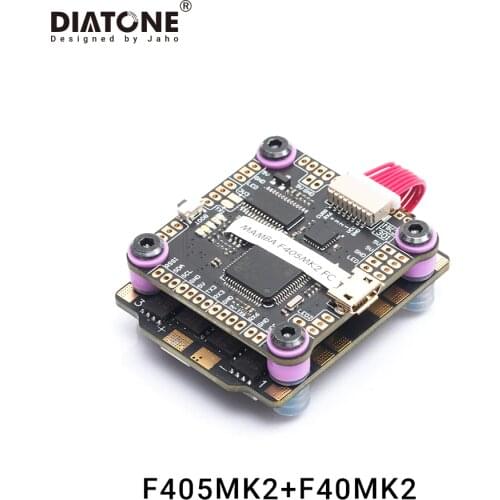 Diatone MAMBA F405MK2 Betaflight Flight Controller & F40MK2 40A 3-6S DSHOT600 FPV Racing Brushless ESC for RC Drone Mini Quad