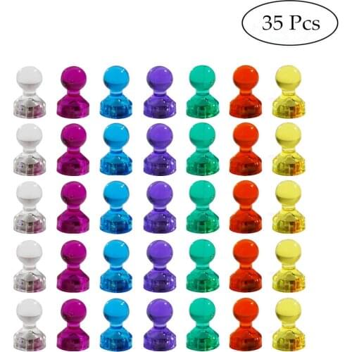 35 pcs Push Pin Magnets Thumbtacks Strong Neodymium Magnets Cones Fridge Whiteboard Magnets Office School Supplies