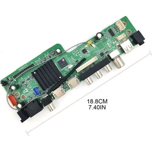 MS368V3.0 Quad Core Web Television Motherboard with Remote Control LCD Driver Board Support RJ45 DTMB Analog Television