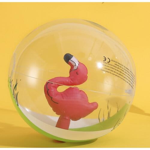 Lovely 16 inch Unicorn Flamingo Inflatable Transparent PVC Playing Ball Pool Beach Ball Water Children Party Fun Toys Gift