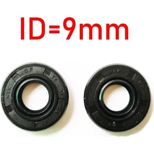 NBR Shaft Oil Seal TC 9*19*5 9*19*7 9*20*7 9*22*7 MM Nitrile Covered Double Lip With Garter Spring