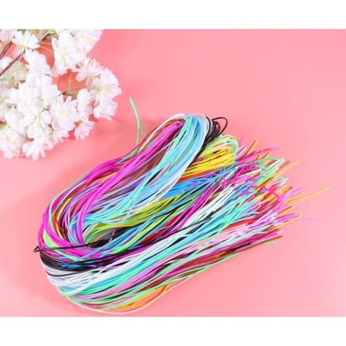 200pcs Colorful Braided Rope PVC Braided Wire Plastic DIY Braided Rope DIY Braided String