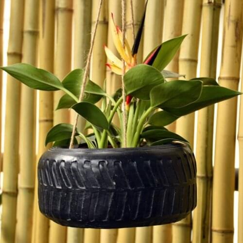 Hanging Succulent Flowerpot Flowerpots Small Tires Creative Creativity Personality Can Be Hung Big Caliber Plant Growth