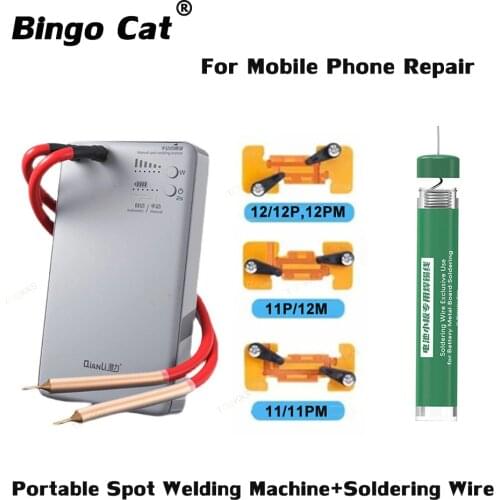 QianLi Macaron Portable Spot Welding Machine Micro Spot Welder For iPhone 11 12 pro max Battery Flex Replacement Repair Pen Tool