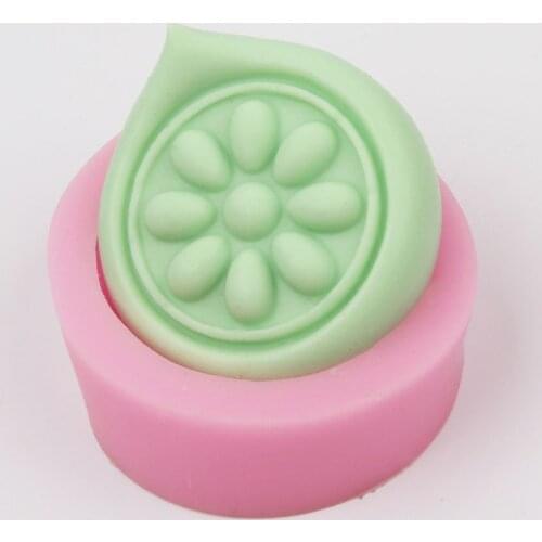 Simple Round Soap Making silicone mold sugar craft chocolate cake decorating mould DIY Soap Molds