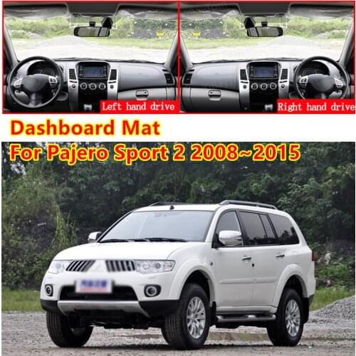 For Mitsubishi Pajero Sport 2 2008~2015 Anti-Slip Mat Sunshade Dashmat Protect Carpet Dashboard Cover Pad Accessories