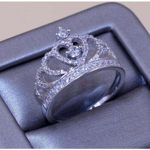 Size 5-11 Punk Vintage Jewelry Round Cut 10kt Black Gold Filled Green 5A CZ Zirconia Women personality Wedding Skull Ring Gift