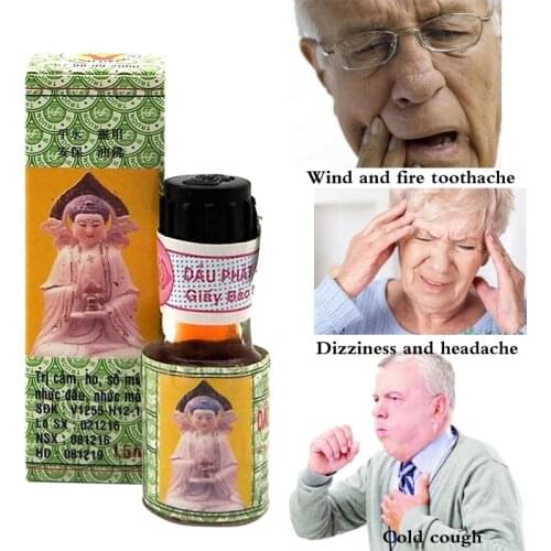 Thailand Natural Herbal Buddha Oil Treats Headaches Stomachaches Motion Sickness And Mosquito Bites And Relaxes You