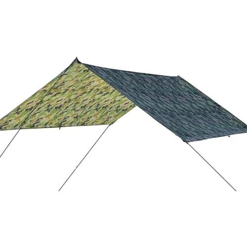 Outdoor Large Canopy Sunshade Beach Camping Tent Large Anti-UV Advertising Tent Waterproof Moisture Resistant Pad Army Green