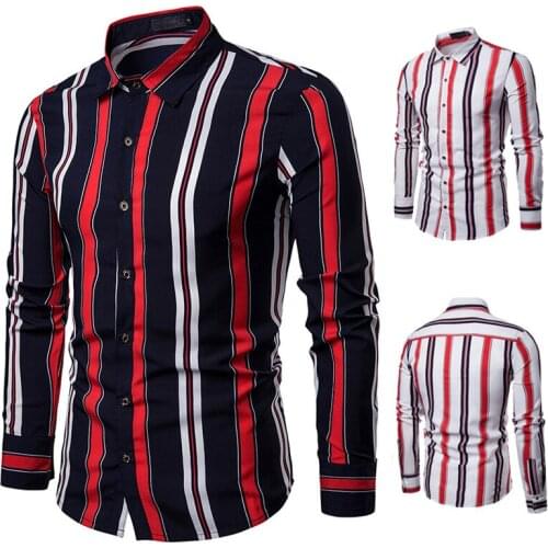 ZHELIN Men's Striped Shirts