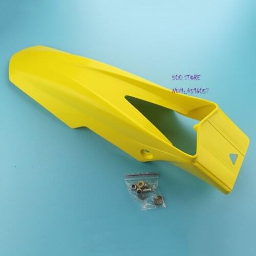 Yellow Universal Rear plastic Fender Off Road Enduro Mudguard motorcycle Motocross for yamaha honda suzuki KTM Dirt Bike