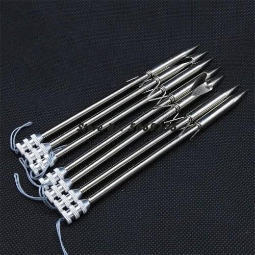 10/20pcs Stainless Steel Fishing Darts Slingshot Catapult Fishing Broadhead Archery Arrowhead Tips Shooting Fish Arrows Skills