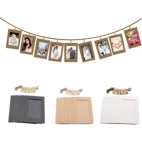 10Pc/lot DIY Paper Photo Frame Halloween Decoration Wedding Decor Bachelorette Party New Year Christmas Home Decoration Supplies