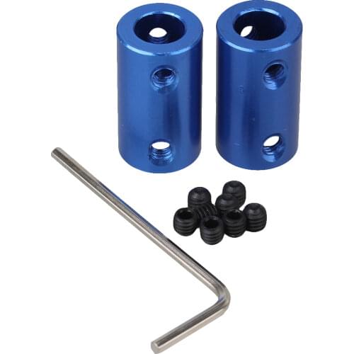 2pcs 8mm to 8mm Aluminum Shaft Rigid Coupling Coupler Motor Connector D14L25