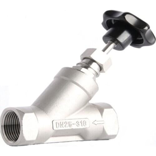 3 inch Y type manually operated pneumatic angle seat valve