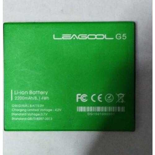 Mobile phone battery LEAGOO G5 battery 2200mAh Original battery LEAGOO Mobile Accessories