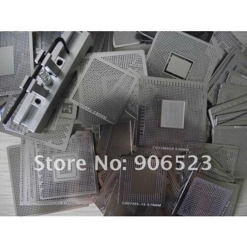 Free shipping Full 1 set Factory Sale 170pcs bga reballing stencils with heated directly reballing station