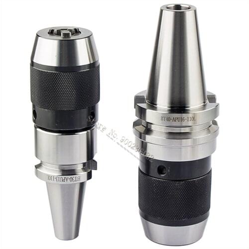 BT30 BT40 APU Drill Chuck Shank BT30 BT40 APU08 APU13 16 Shank Self-tightening Drill Clamp With High Precision Tool Holder