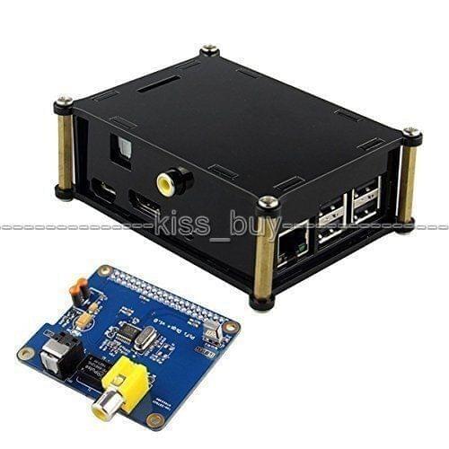 DYKB HIFI DiGi+ Digital Sound Card I2S SPDIF Optical Fiber RCA I2S Interface FOR Raspberry Pi 3 /2 B B+ A+ volumio + CASE