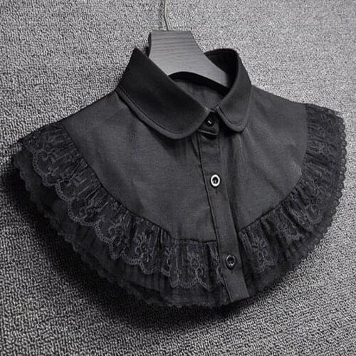 New womens shawl accessories beauty blouse false collar embroidered elegant imported acrylic shirt fake collar hollow lace