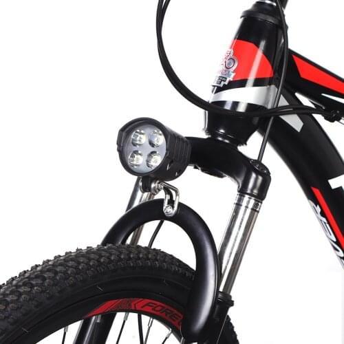 Electric Bicycle 4 LED Headlight 12W Waterproof Horn and Light Switch E-Scooter Waterproof Cycling Bright Loud Sturdy