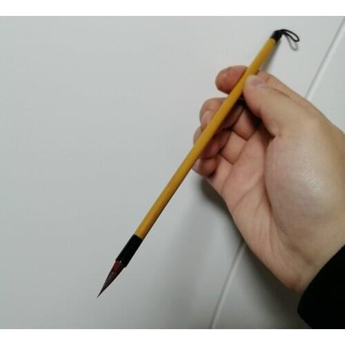 Chinese Calligraphy Brush Caligrafia Woolen&purple Rabbit Hair Brush Pen Chinese Watercolor Meticulous Painting Fine Line Brush