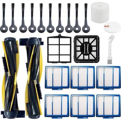 22-Pack Replacement Part Kit Accessories Compatible for Shark IQ R101AE (RV1001AE),IQ R101 (RV1001) Side/ Brush