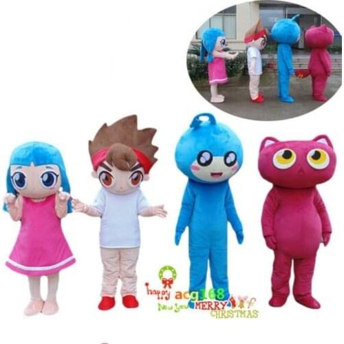 Boy/Girl/Cat/Boy/Blue Baby Mascot Costume Suit Cosplay Party Game Outfit Adults Handmade Interesting Cartoon Character Clothing