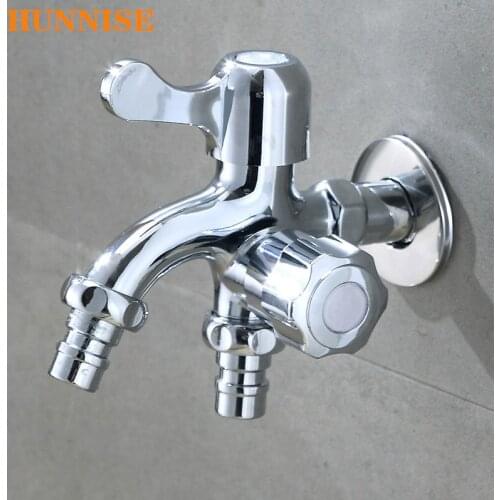 Washing Machine Faucet of Quality Brass Bathroom Bibcock Fashion Garden Bibcocks Double Funtion Zinc Alloy Washing Machine Taps