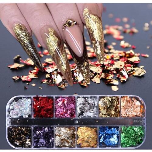 Nail Giltter Lightweight Mirror Polish Reusable Women Giltter Sequins for Party