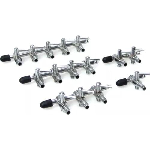 1-8 Way Aquarium Air Splitter Valve Fish Tank Air Pump Flow Splitter Distributor Pump Valve Tap Lever Control Switch Valve