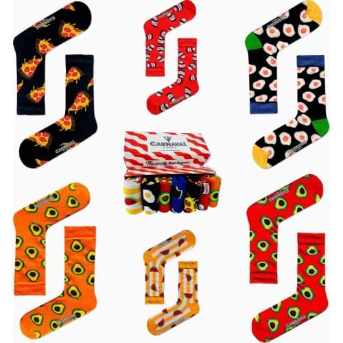 Socks 7 Pieces Set Colorful Design Unisex Women And Men Sweatproof Washable Flex Discount Summer Winter Spring Autumn Fashion İn