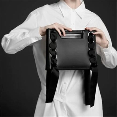 NEW Female High Quality Leather Messenger Bag Chain Crossbody Shoulder Female Bag For Women 2020 Square Purse Bolsos Mujer