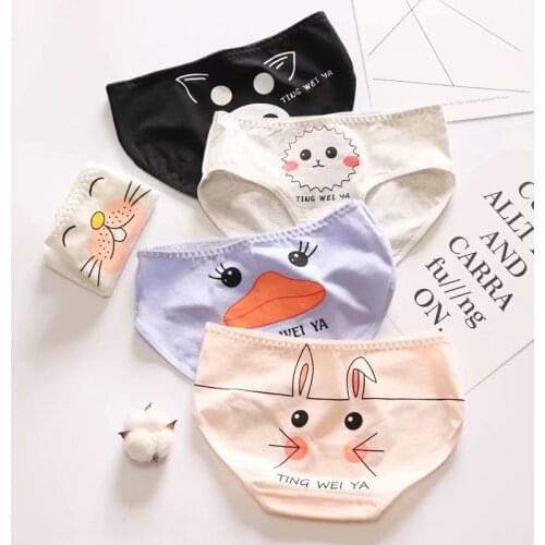 New Fashion6Pcs/Lot Girl Panties Sweet Underwear Cotton Briefs Lovely Lingerie Soft Comfortablecartoon Panty Free gift jewelry