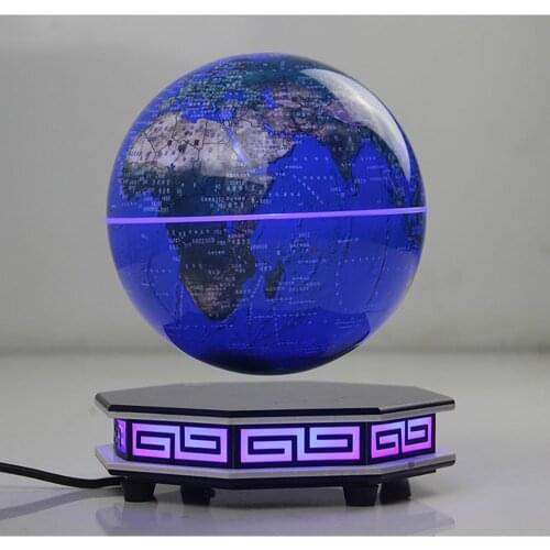 Office Home Decoration Magnetic Levitation 6 Inch Earth Rotated Floating Light Globe Festival Christmas New Year Gift Strang