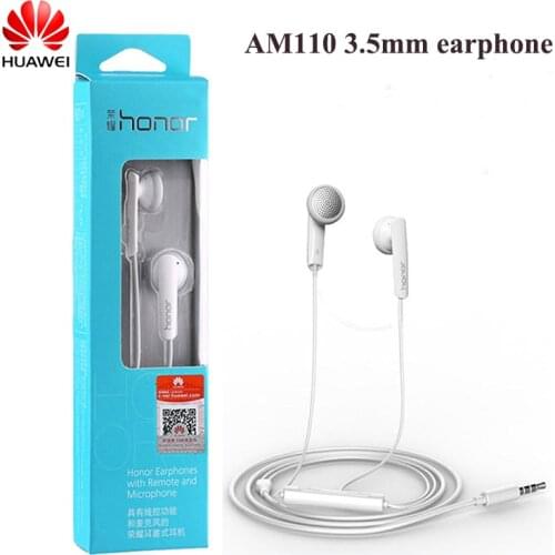 Original AM110 huawei honor earphone 3.5mm in-ear Wired sport headset with mic for huawei P7 P8 P9 lite Mate 30 7 8 Honor 4C 5C
