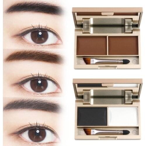 4g Waterproof Eyebrow Palette Long Lasting Eyebrow Eyeshadow Contour Sculpting Palette Brush Included Eyes Makeup