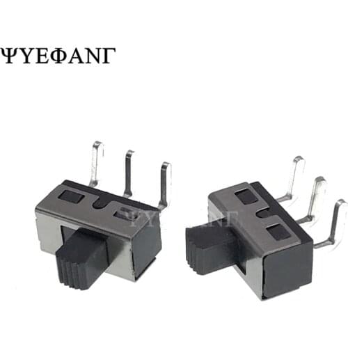 10Pcs SS12D10 SS12D11 Toggle Switch 3Pins Straight Feet 1P2T Handle High 5mm Spacing Of 4.7mm 3A 250V SS12D10G5