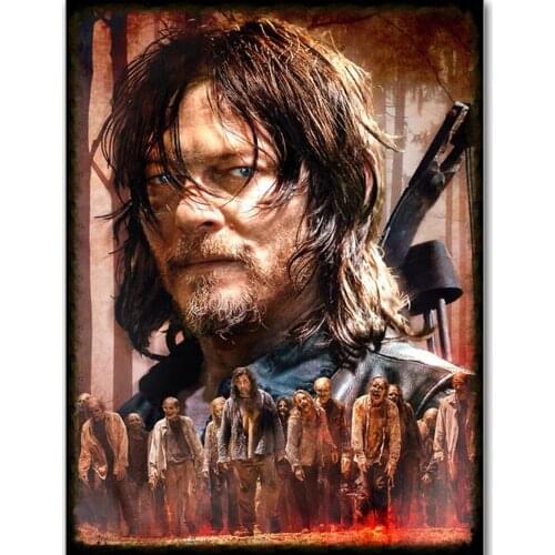 Full new Square/Round Drill 5D DIY Walking dead 5d diy Diamond Painting Cross Stitch Mosaic Rhinestone Home Decor